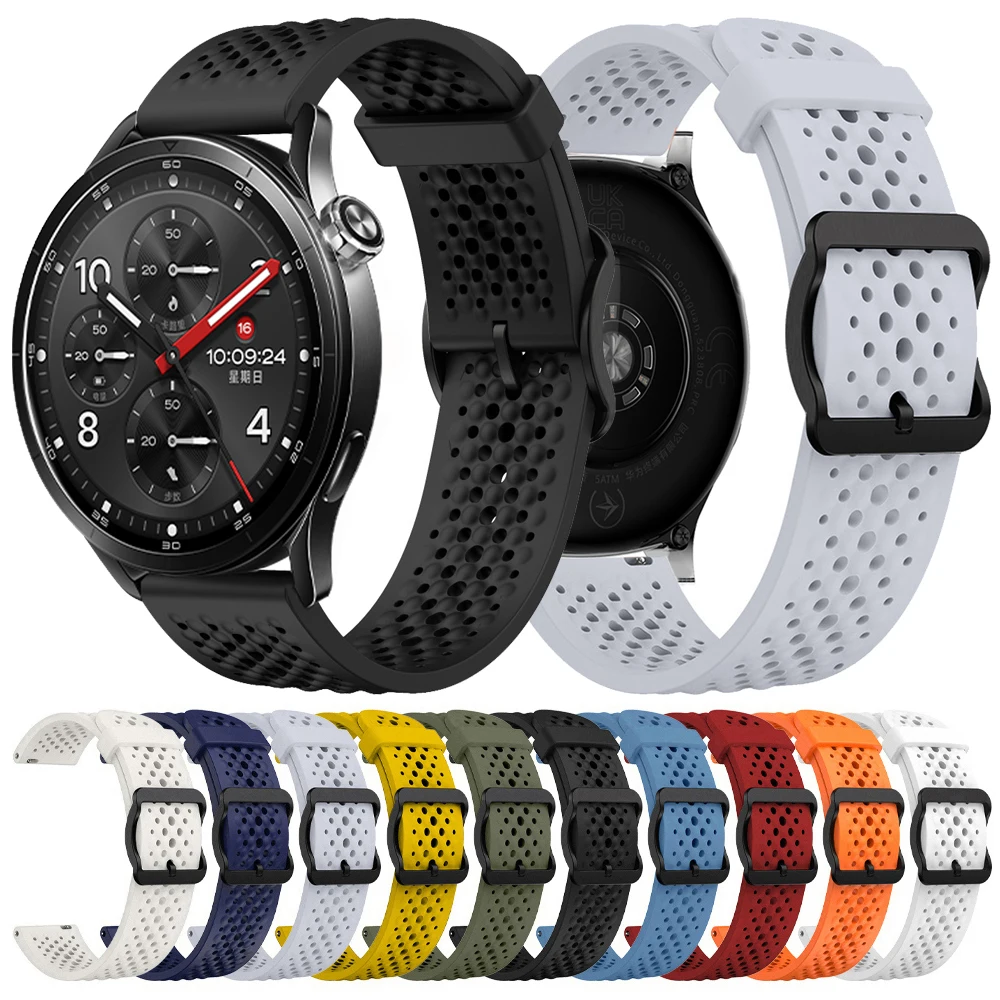 22mm atmungsaktives Silikonarmband für Xiaomi Watch S5 S3 S4 Sportarmband für Mi Watch 5/2 Pro/Color 2/S1 Active/S2 46mm Armband