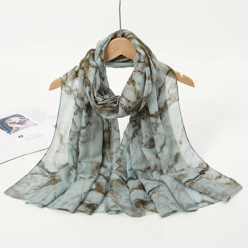 Watercolour Floral Color Modal Feeling Hijab Scarf Bandana for Women Lady Travel Versatile Casual Windproof Sand Proof Headscarf