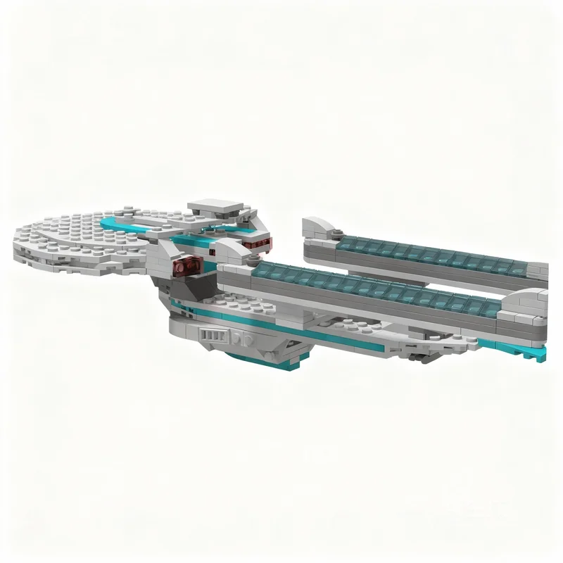 466 Pezzi MOC Spazio USS Akagi Classe Excelsior Variante Modello Blocchi da Costruzione Regalo di Natale Idea Giocattolo Educativo