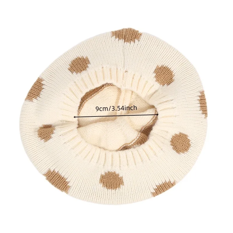 جديد الخريف الشتاء الطفل القبعات نقطة الفتيان والفتيات محبوك قبعة في الهواء الطلق الدافئة الكروشيه بيني قبعة في الهواء الطلق موضة الاطفال قبعة غطاء رأس