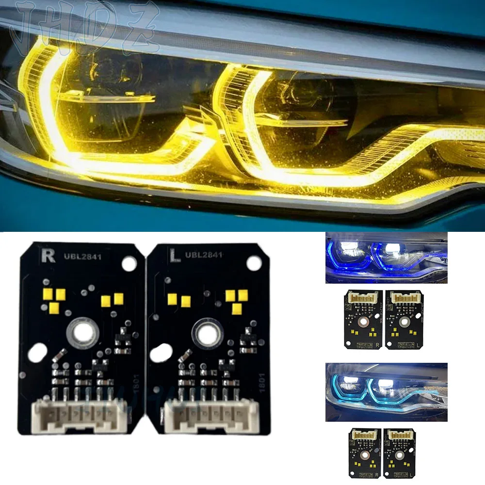 

New Adaptive Led Headlight Yellow DRL LED Chips Boards Multicolor Daytime Running Light For 17-20 BMW G30 G38 F90 M5 G31 G32 GT