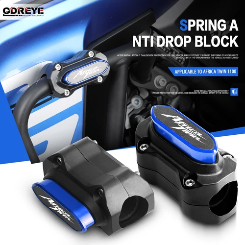 Protector de motor de motocicleta, bloque decorativo de parachoques y llavero para África Twin 1100 CRF1100/L CRF 1000/L XRV 750