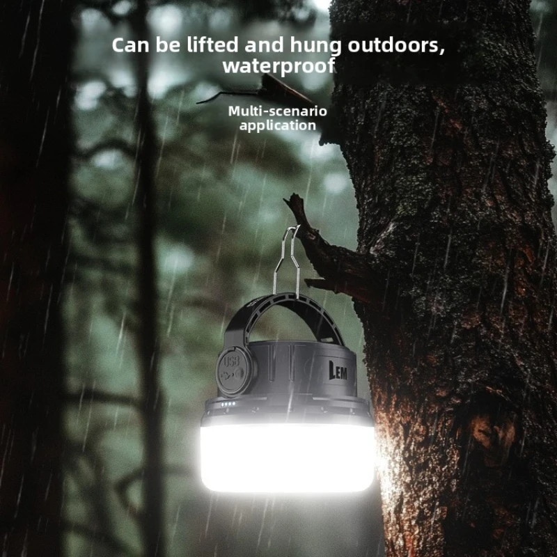 Long-Lasting Solar Camping Lantern - USB Rechargeable Portable Hanging Tent Ambient Light