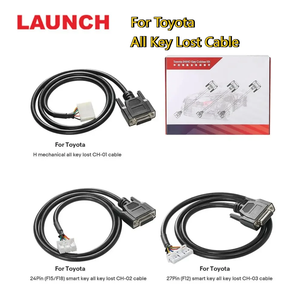 Launch for Toyota All Keys Lost Adapter Kit CH-01 8A H Non-Smart Key Work with X431 IMMO Plus Elite Pro PAD V PAD VII X-Prog3