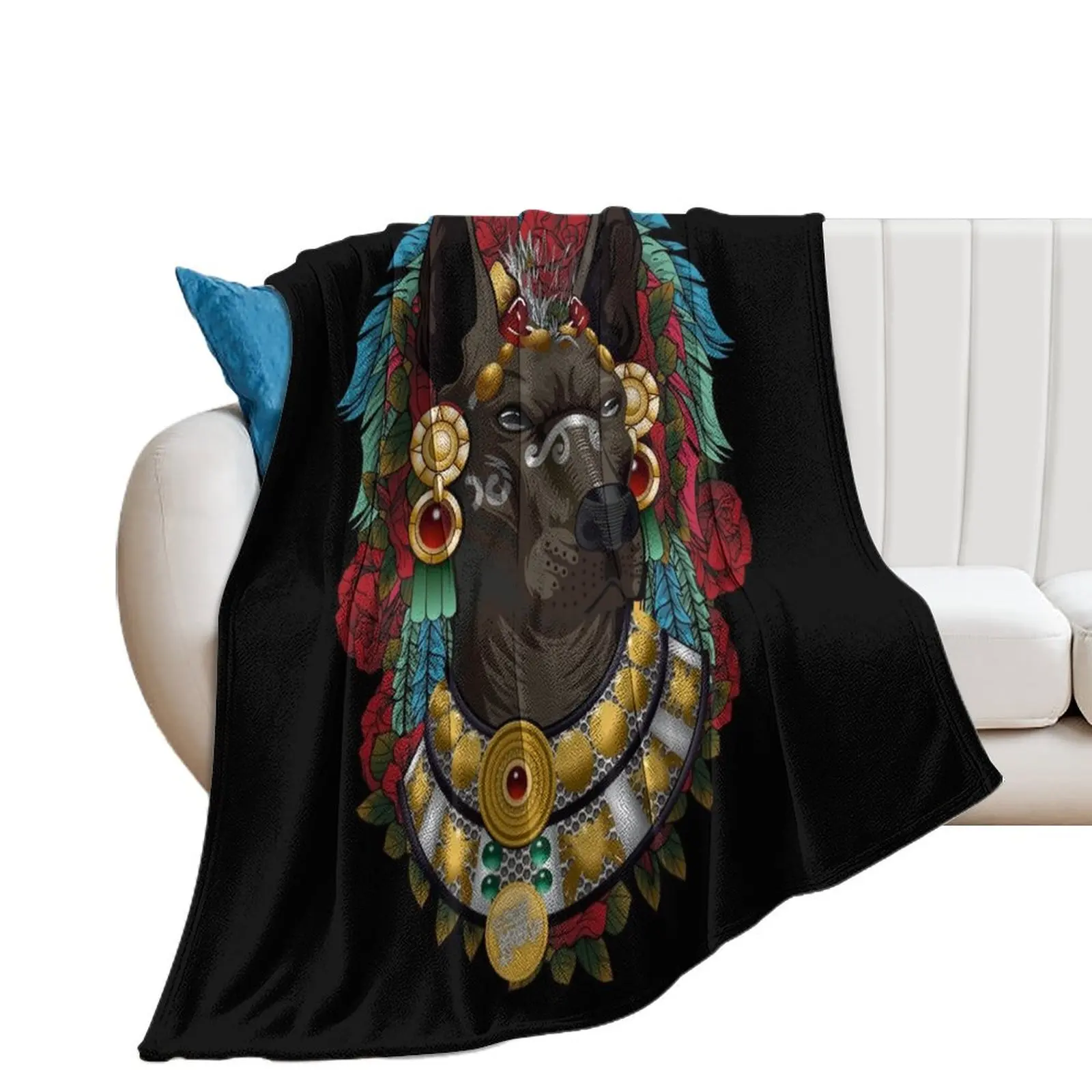 Xoloitzcuintle Throw Blanket blankets and throws warm winter Blankets