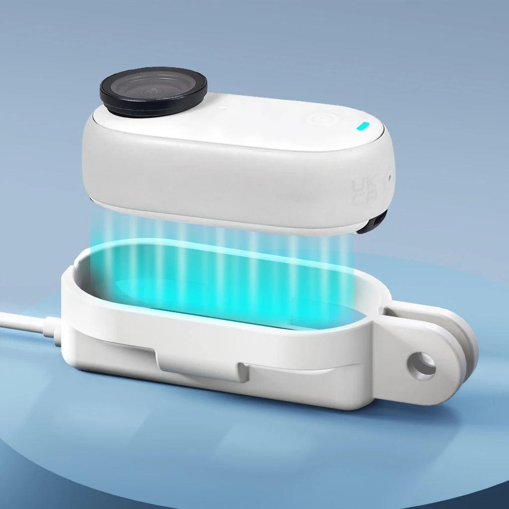 �y�Z�[�����z���C�[�d�}�E���g���������t���[�� USB-C �|�[�g Insta360 GO 3/GO3S �A�N�V�����J�����ی�V�F���p