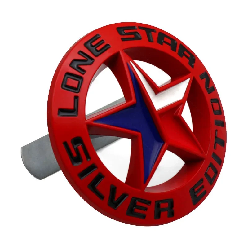 1x Red TEXAS Lone Star Emblem Car Front Grill 3D Metal Badge Nameplate for RAM