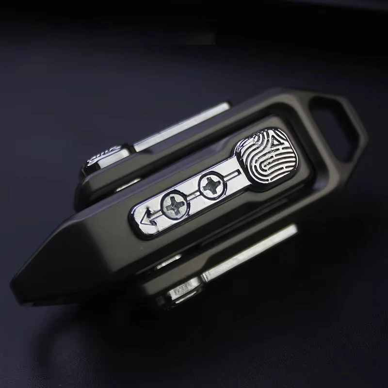 EDC Fidget Slider Push Fidget Toy Tarjeta de empuje magnética Empujando huevos Placa de clic Descompresión Adultos Estrés Aleación de metal