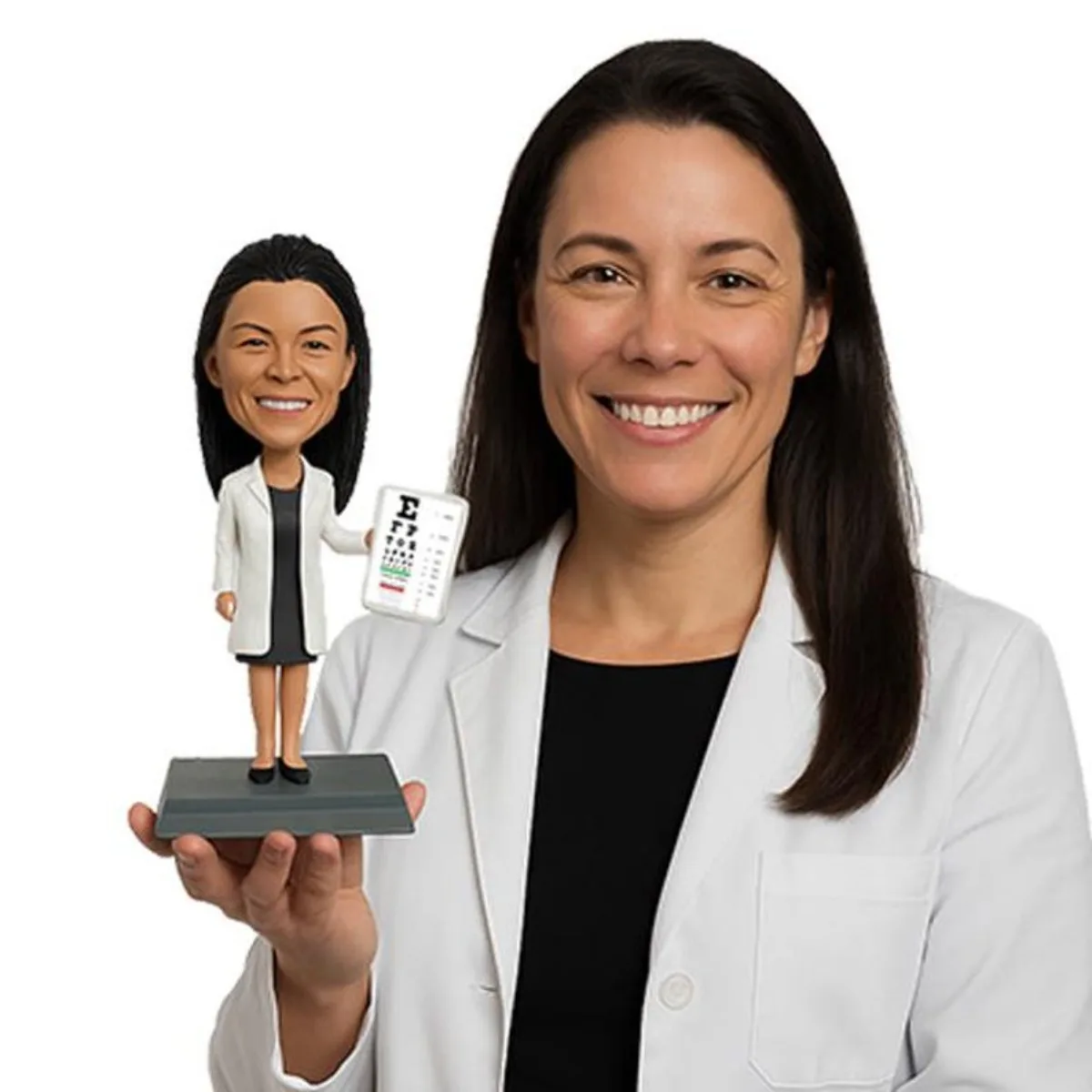 

Personalized Bobblehead Custom From Photo Handmade Clay Figurine Photo Based 3D Statue Unique Keepsake Gift