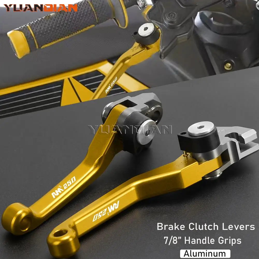 For suzuki RMZ250 RMZ 250 2007-2017 2018 2010 2011 2012 2013 2014 2015 2016 Motorcycle Pivot Clutch Brake Levers Dirt Bike Lever