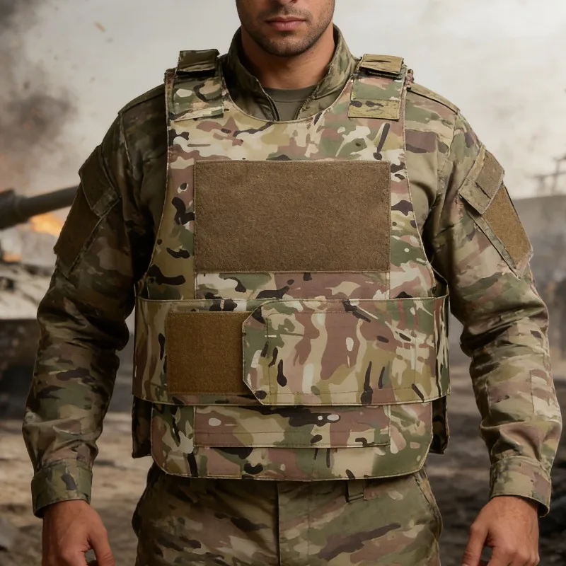 

Tactical Vest Multifunctional Sturdy Wear-resistant Armor 800D Outdoor Hiking Mountaineering Hunting Suit Jungle Stab Proof Suit