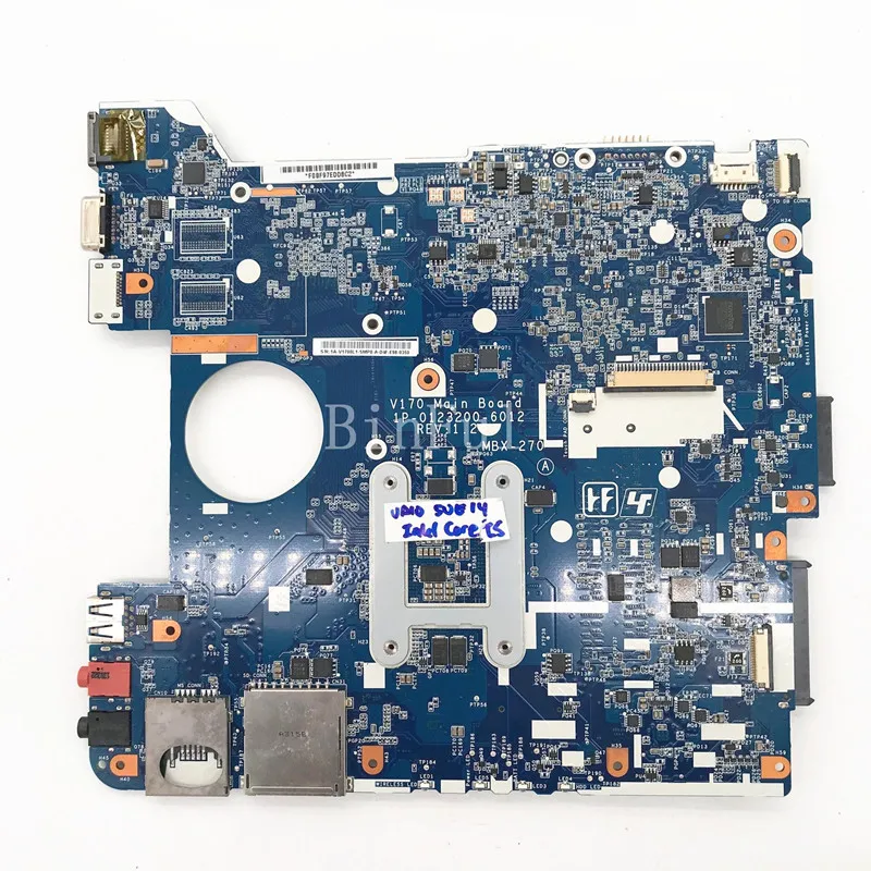 Free Shipping High Quality Mainboard For SONY MBX-270 Laptop Motherboard 1P-0123200-6012 DDR3 100% Full Tested