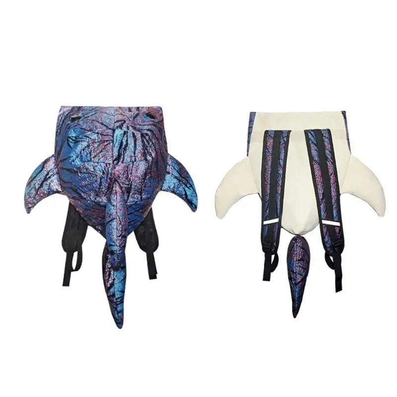 652f 여성을위한 상어 모양의 배낭 여행 배낭 여행 배낭 Casual Daypack Laptop College 중학교 책가방