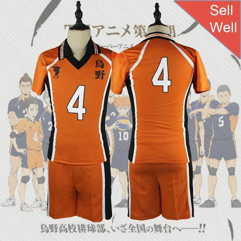 ¡2024 disfraz de Cosplay de Yu Nishinoya Haikyuu! Nishinoya Yu Pelucas Karasuno High School Volleyball Club Ropa deportiva Jerseys Uniforme