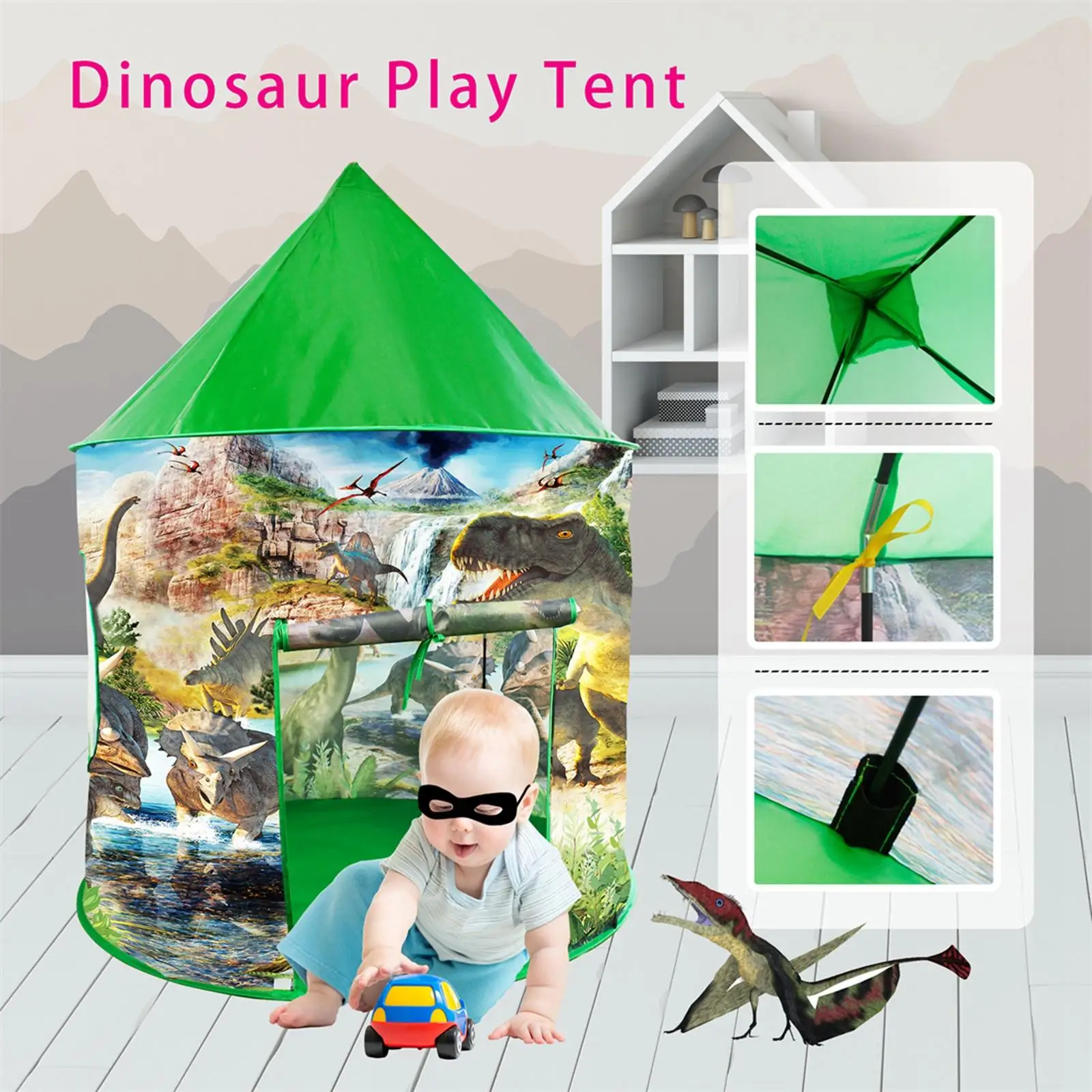 Tienda de juegos para niños con túnel, casa de juegos portátil, un regalo ideal para niños y niñas de 8 a 11 años.