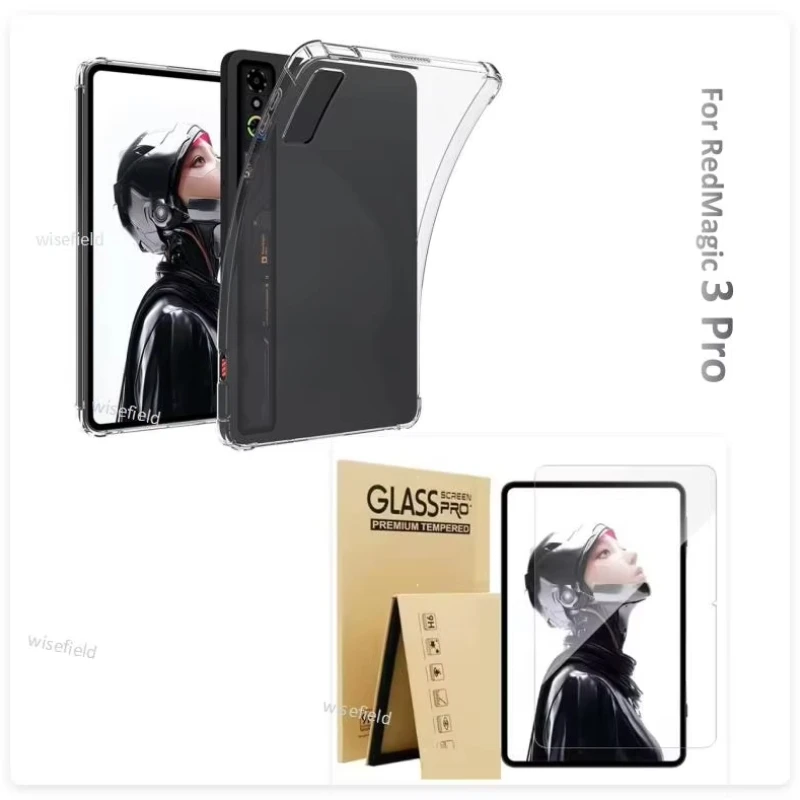 

1 * для игрового планшета RedMagic Astra, прозрачный защитный чехол или защитная пленка для экрана, чехол для RedMagic 3 Pro, чехол Funda/пленка