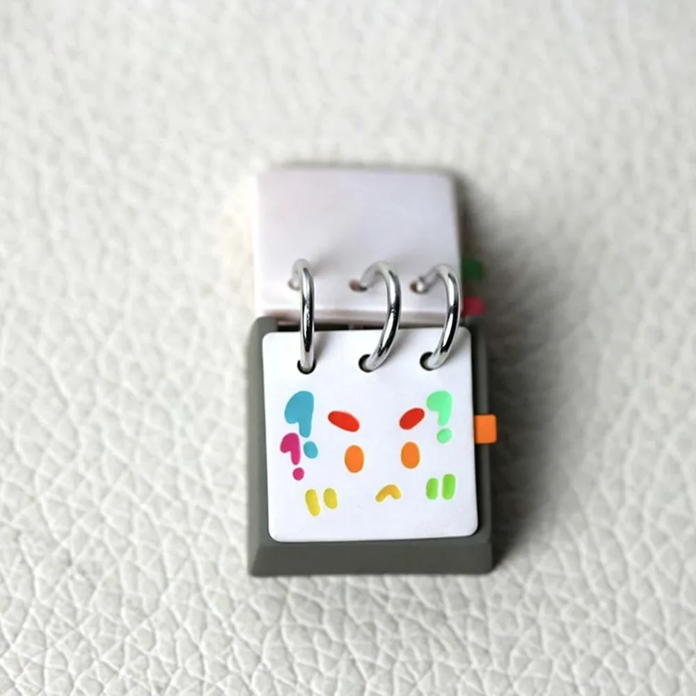 Single Custom Cartoon Calendar Keycap Lovely Cloud Expression Pattern DIY Mod Accessory for Mechanical Gaming Keyboard