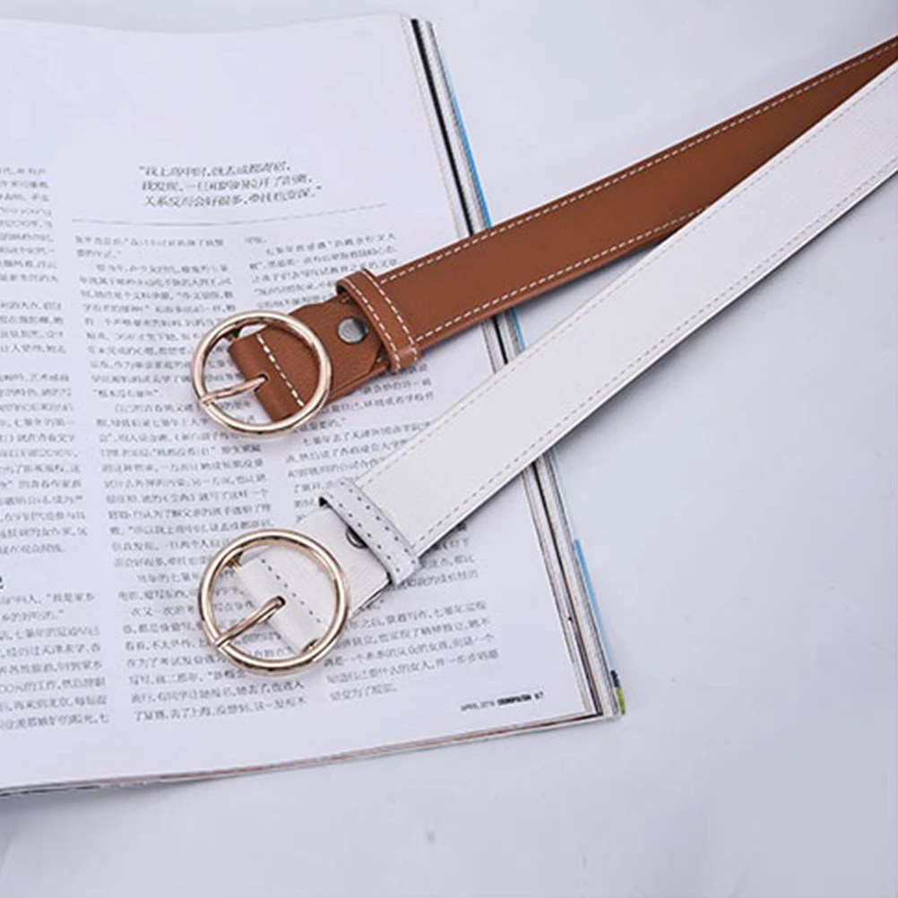 

Fashion Jeans For Women Lady Waist Belt Adjustable Round Waist Belt For Jeans 95Cm