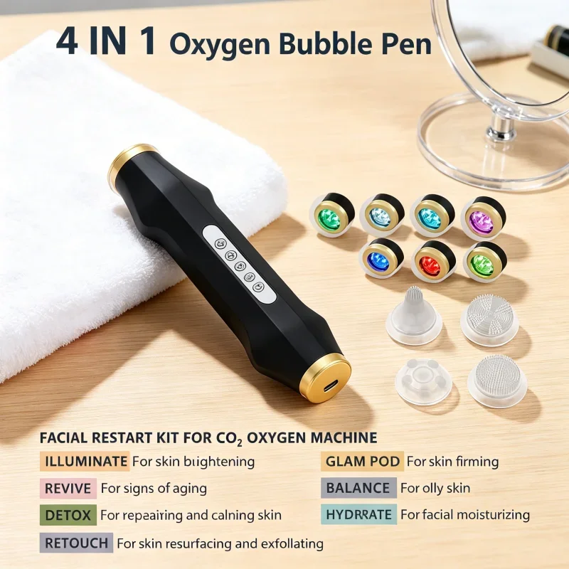 Cápsulas Glam Pod de Calidad Premium para Máquina de Hidrofacial, Cápsulas Revive, Cápsulas de CO2, Máquina de Belleza Facial con Burbujas, Cápsulas de CO2 en Gel para Limpieza de la Piel