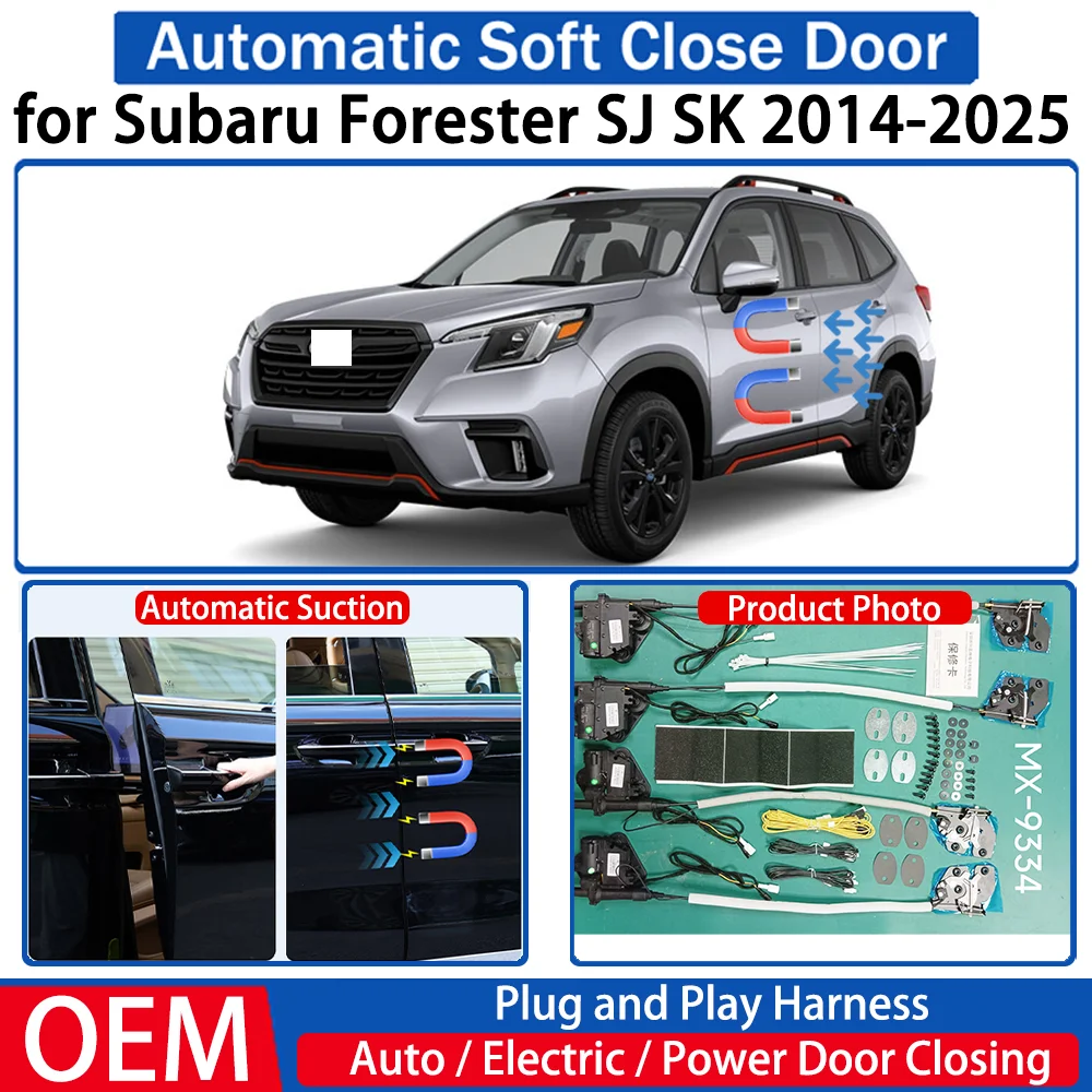 

for Subaru Forester SJ SK 2014-2025 Car Automatic Soft Close Door Electric Suction Kit Auto Power Closing System Plug＆play