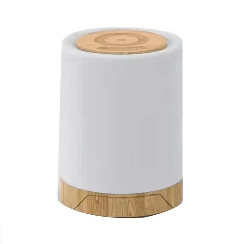 MAKE-LED lampe de chevet tactile réglable avec 7 couleurs et 4 Modes Grain de bois veilleuse USB lampe de Table Rechargeable