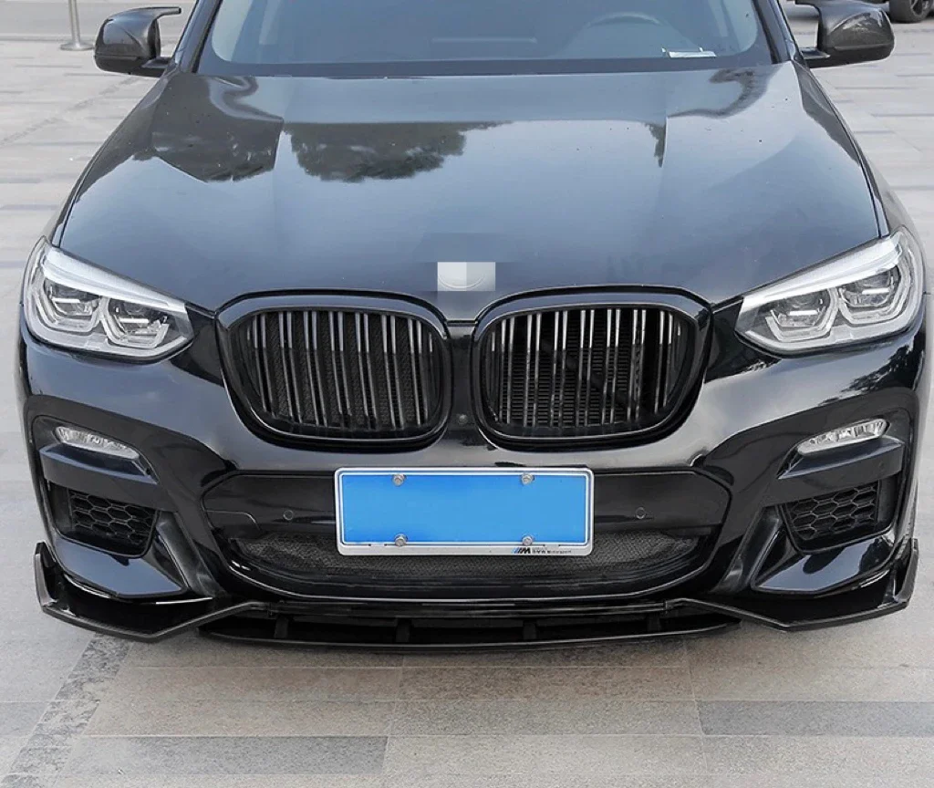 For BMW X3 X4 M40 G01 G02 M-performance Front Bumper Lip Body Kit Exterior Trim Canard Lip Splitter Custom 2017-2021 M-sport