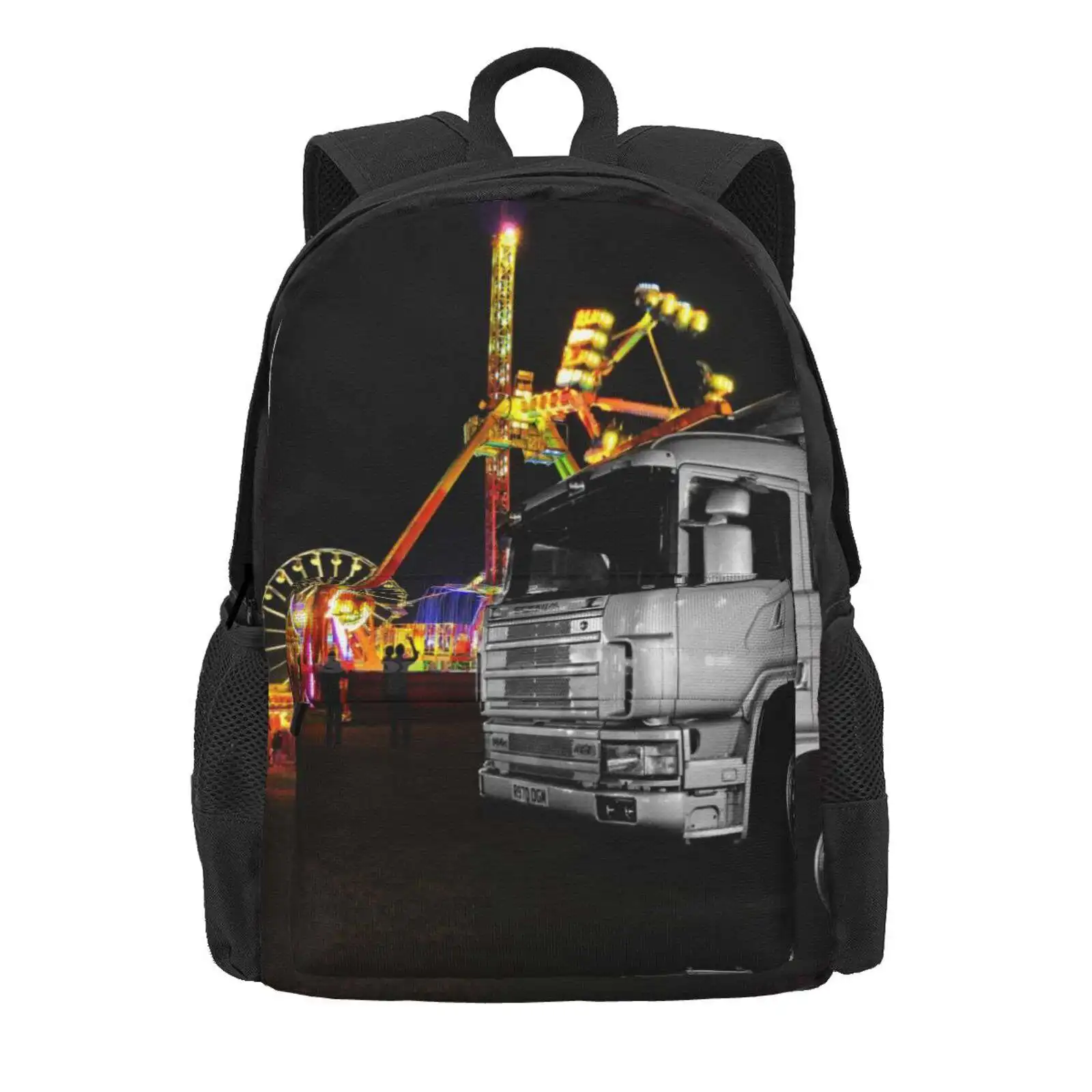 Truck N Rides Hot Sale Schoolbag Backpack Fashion Bags Great Dorset Steam Fairground Fayre Ferris Wheel Lorry Rally Tractor