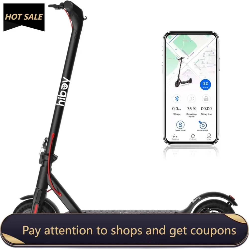 

Electric Scooter Adults with 500W Motor (Ver. KS4 350W), 19 MPH 25 Miles Range, 8"-10" Tires Folding Commuter Electric Scooter