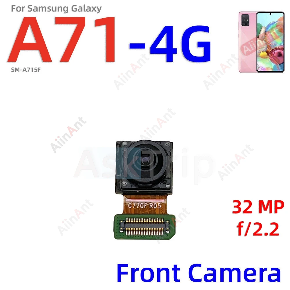 Macro Depth Wide Main Small Front Back Rear Camera Flex Cable For Samsung Galaxy A60 A70 A70s A71 4G 5G