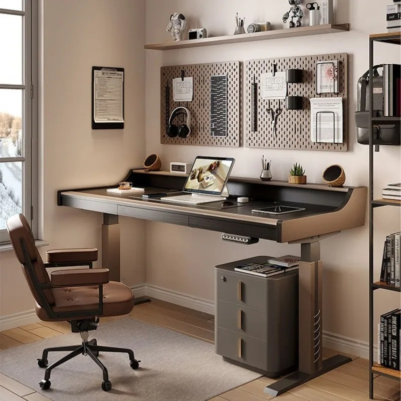 Lifting table, desk, computer desk, electric workbench, solid wood desk for home use