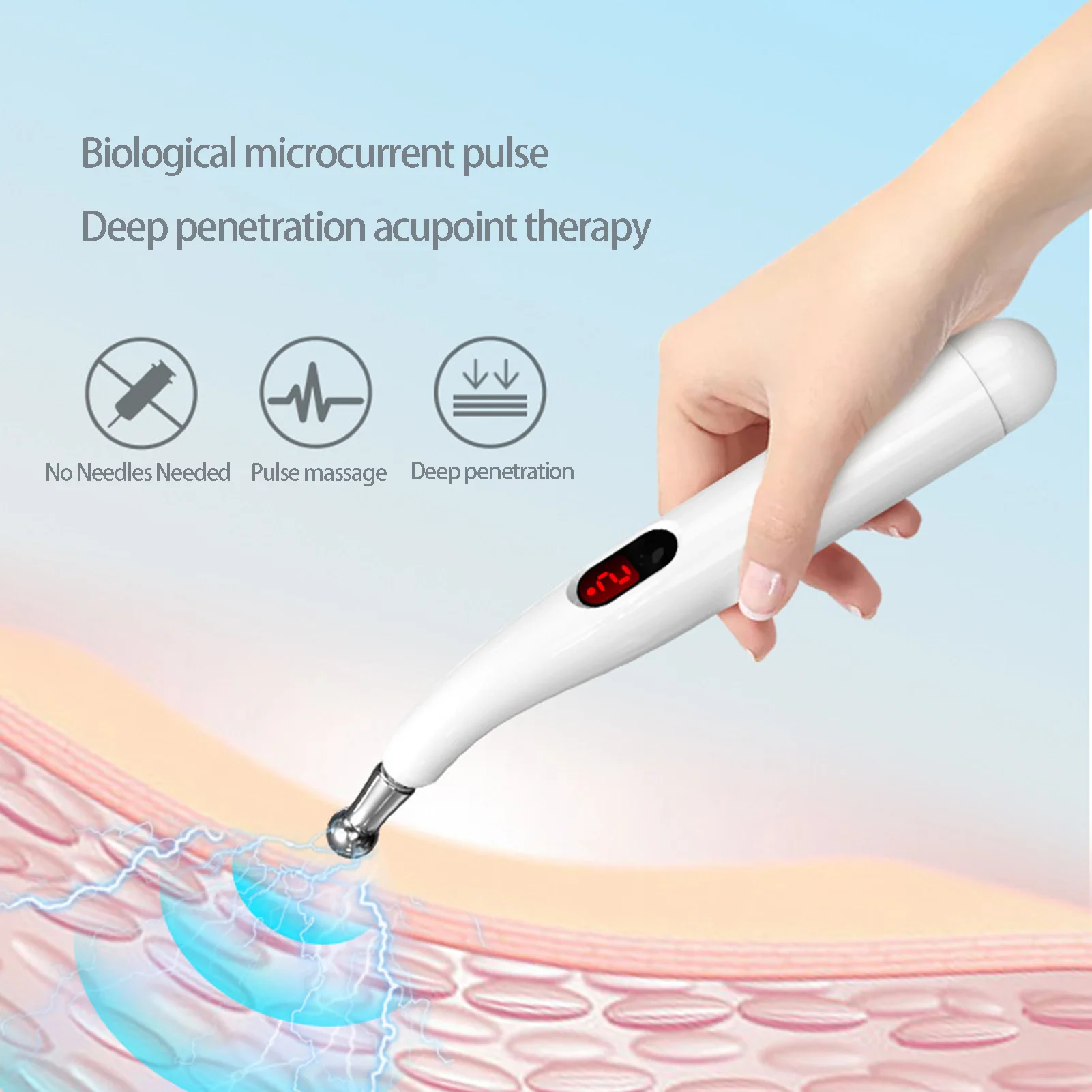 Therapy Point Massage Pen Easily Focus on Pain Areas Relieve Stress for Reducing Pain Boosting Mood