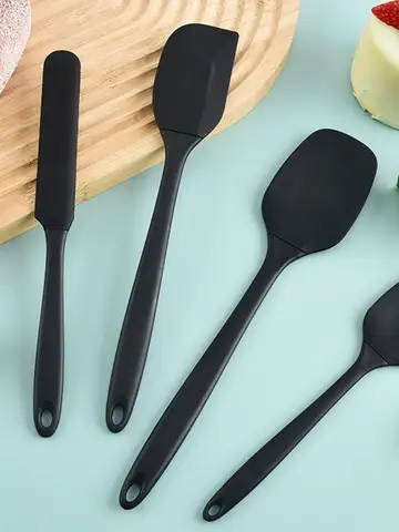 Silicone Kitchenware 6-Piece Set, Cream Scraper, Spatula, Oil Brush, Size Scraper Set Baking Tool, Non-Integrated Hand
