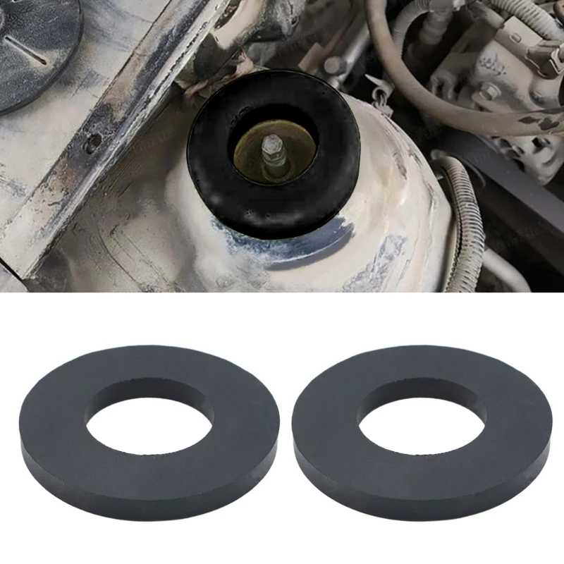 2Pcs Rubber Bushing Dampers Pad Universal Front Strut Tower Mount Suspension Steering Shock Absorbing Bearing Washer Replacement