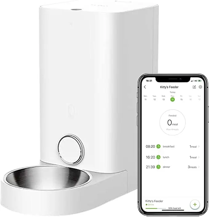 2.85L App And Alexa Voice Control Automatic Pet Feeder