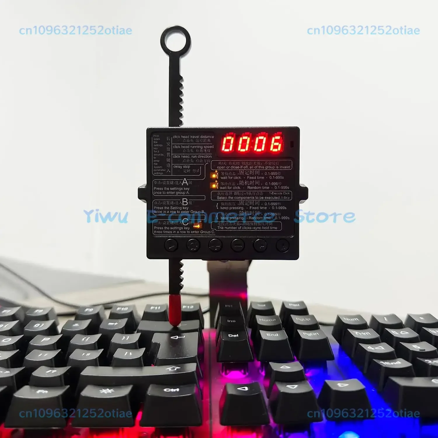 

Physical Clicker Auto Computer Keyboard Click Mouse Jiggler Mouse Mover Auto clicking Tool for Game Prevent Offline