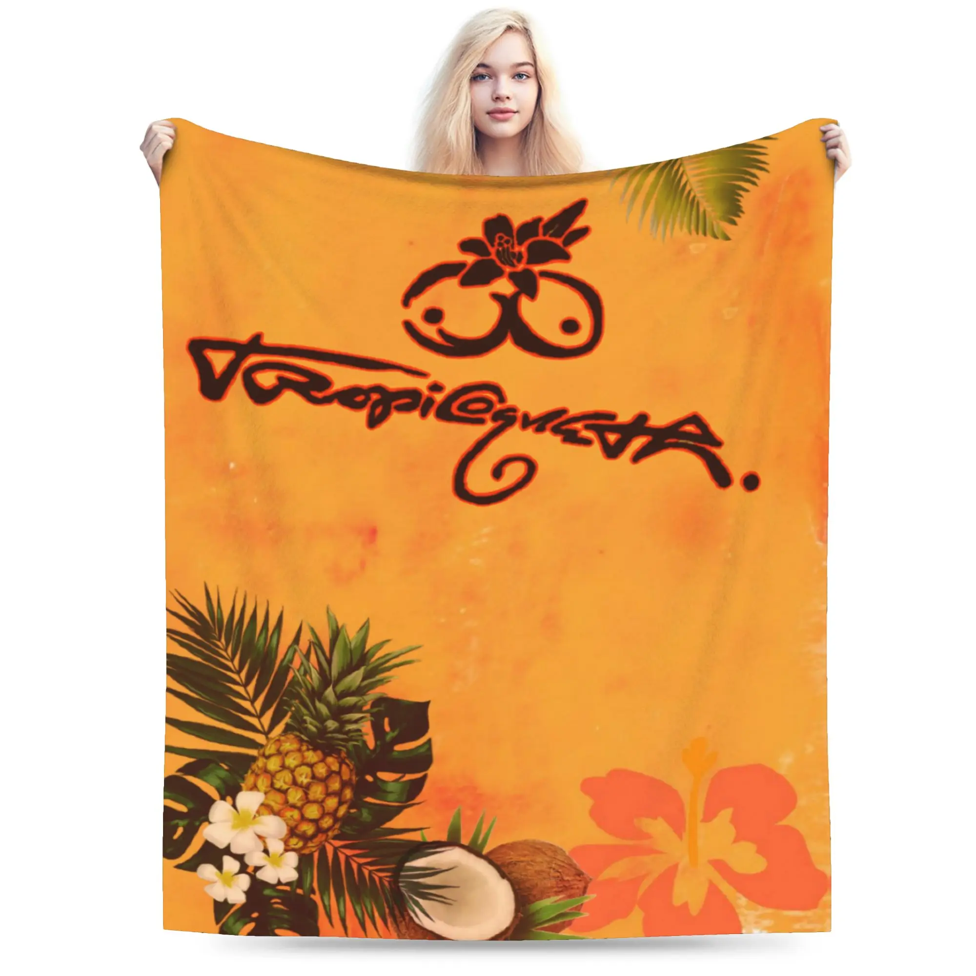 Karol G Tropicoqueta Blankets Quality Warm Soft  Throw Blanket Winter Girls Boys Bedroom Pattern Bedspread