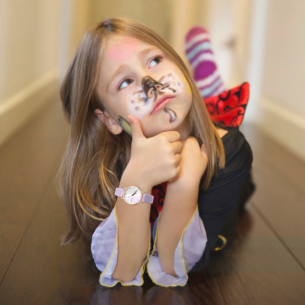 Montres pour Fille de 14 à 16 Ans, Bracelet Faux Charmant, Chat Numérique