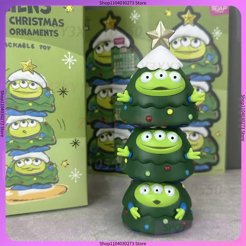 2025 Bestseller 3 teile/satz Spielzeug Geschichte Aliens Weihnachtsbaum Ornamente Nette Dekoration Action Figur Spielzeug Weihnachten geschenk