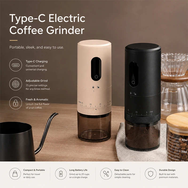coffee-grinder-type-c-usb-charge-professional-ceramic-grinding-core-coffee-beans-mill-grinder-new-upgrade-portable-electric