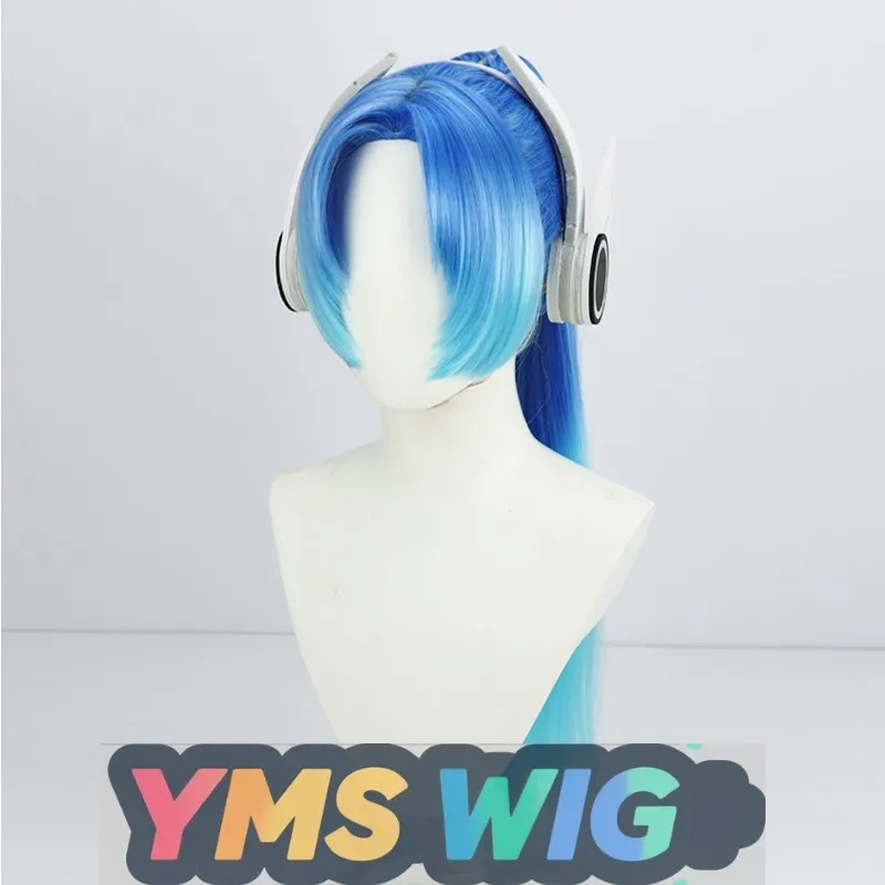 [YMS WIG] jeu Mobile PlayerUnknown's Battlegrounds jeu pour la paix Rocket Girl Cos perruque Simulation cuir chevelu casque