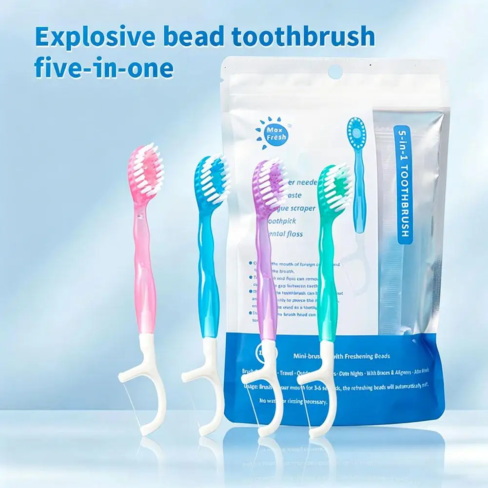 

Disposable Mini Toothbrushes With Toothpaste Travel-sized Small Head Portable Toothbrush Toothbrush Kit For Personal-Hygiene