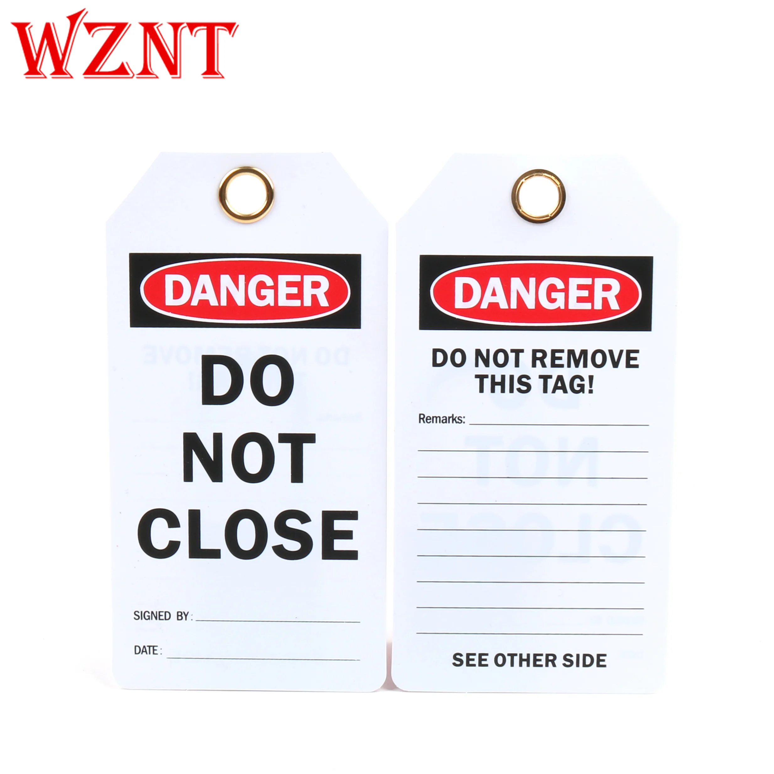 100PCS Free Shipping Accident Prevention Tags DANGER DO NOT CLOSE Safety Lockout Tagout Tag