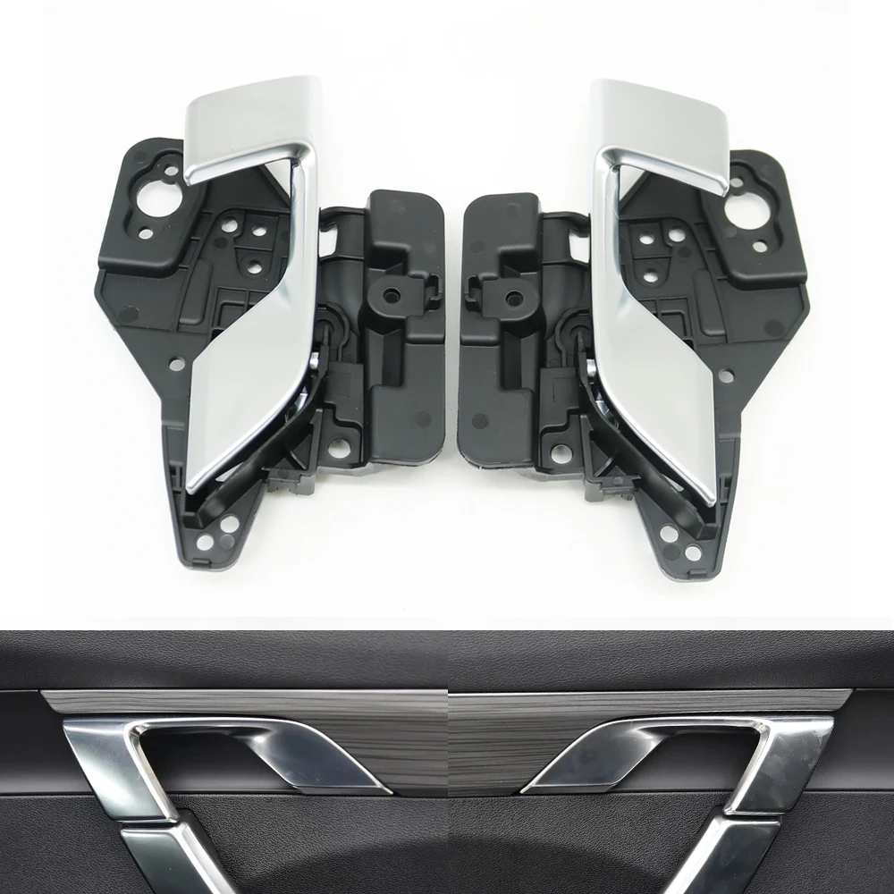 

For Geely Boyue Azkarra Atlas Pro 2019-2023 Front Rear Left Right Chrome Silver Inside Interior Door Handle Catch Grab