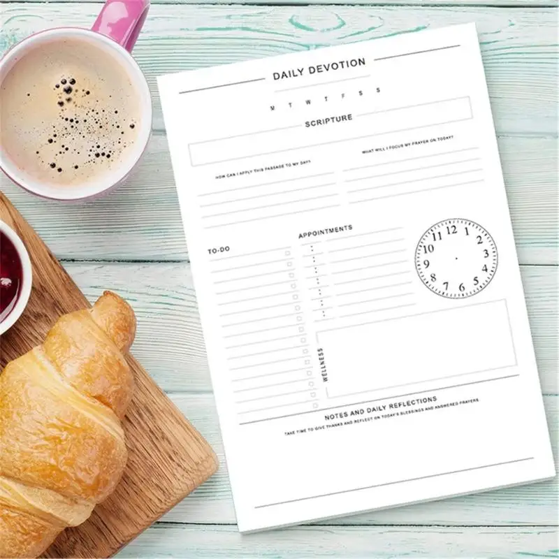 LXAA Daily Fitness Meal Planner Notebook Workout Meal Meal Tracking Journal Notepads