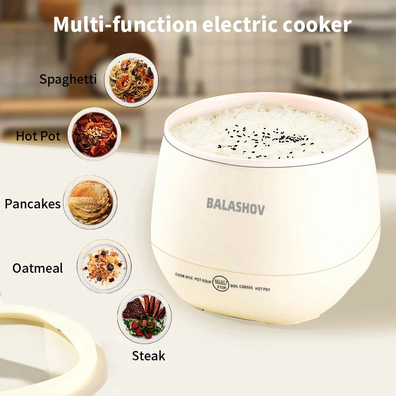 Mini Multifunctionele Slimme Rijstkoker Kleine Non-stick Fornuis Ricecooker Huishoudelijke Multifunctionele Elektrische Koken Eu Plug