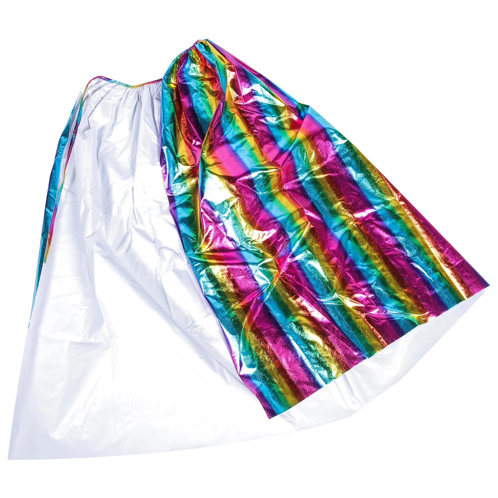 Tęczowy Płaszcz Dziecięcy z Poliestru Kostium na Halloween Cosplay Peleryna Rekwizyt Sceniczny Dziecięcy Tęczowy Płaszcz Kostiumy Karnawałowe