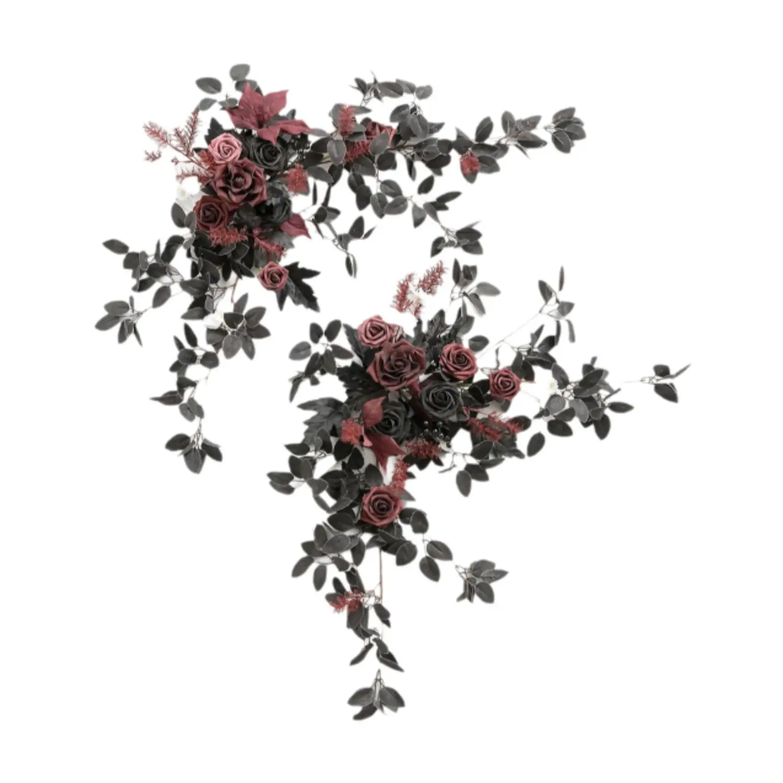 

Artificial Flower Swag Set Wedding Arrangements Chair Floral Garland Wedding Decor for Outdoor