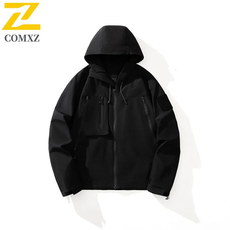 COMXZ الحد الأدنى Chaqueta يندبروف مقاوم للماء خفيفة الوزن الجري المشي لمسافات طويلة معطف ركوب الدراجات عالية الجودة الرجال سترة واقية جاكيتات #3