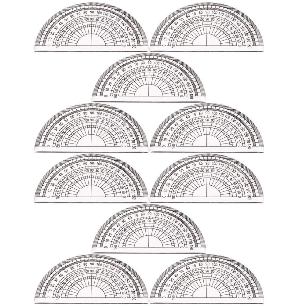 

10 Pcs Protractor Student Math Spinners for Drafting Students Supplies Portable