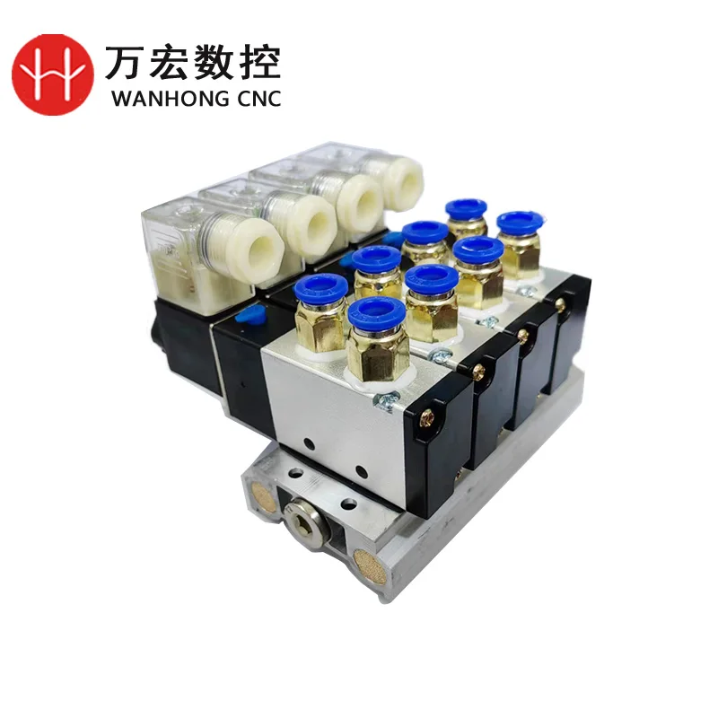 Пневматический электромагнитный клапан постоянного тока 24 В постоянного тока 12 В переменного тока 110 В переменного тока 220 В/резной станок, группа электромагнитных клапанов 4 В 210-08